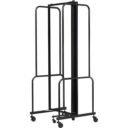 National Public Seating NPS Room Divider, 6' Height, 3 Sections, Clear Acrylic Panels RDB6-3CA